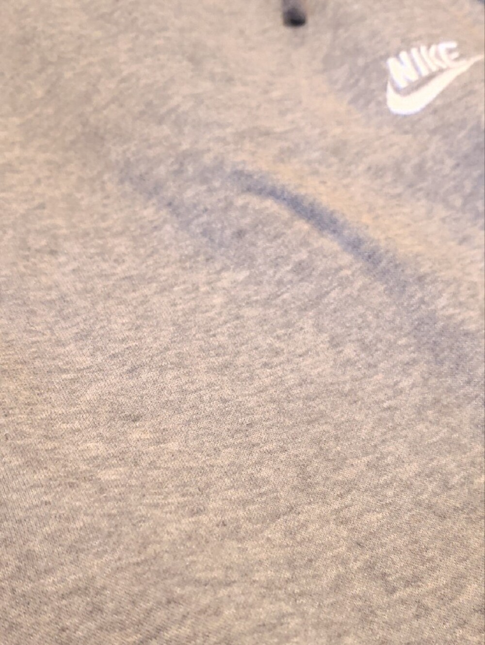 Nike Light Gray Men's Sweatpants Joggers with White Logo - Picture 9 of 9